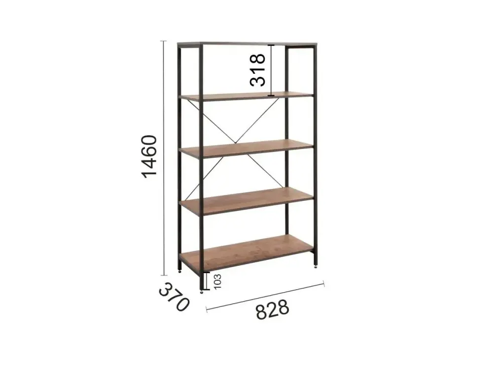 Стеллаж Трувор 13.151.01 N Гранж Песочный (Mob) | Интернет магазин Масса Мебель