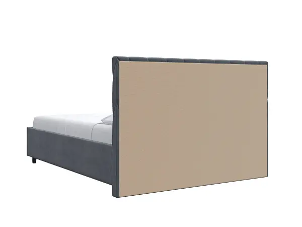 Кровать мягкая двуспальная Роксана 140х200 (MSS) (Серый)