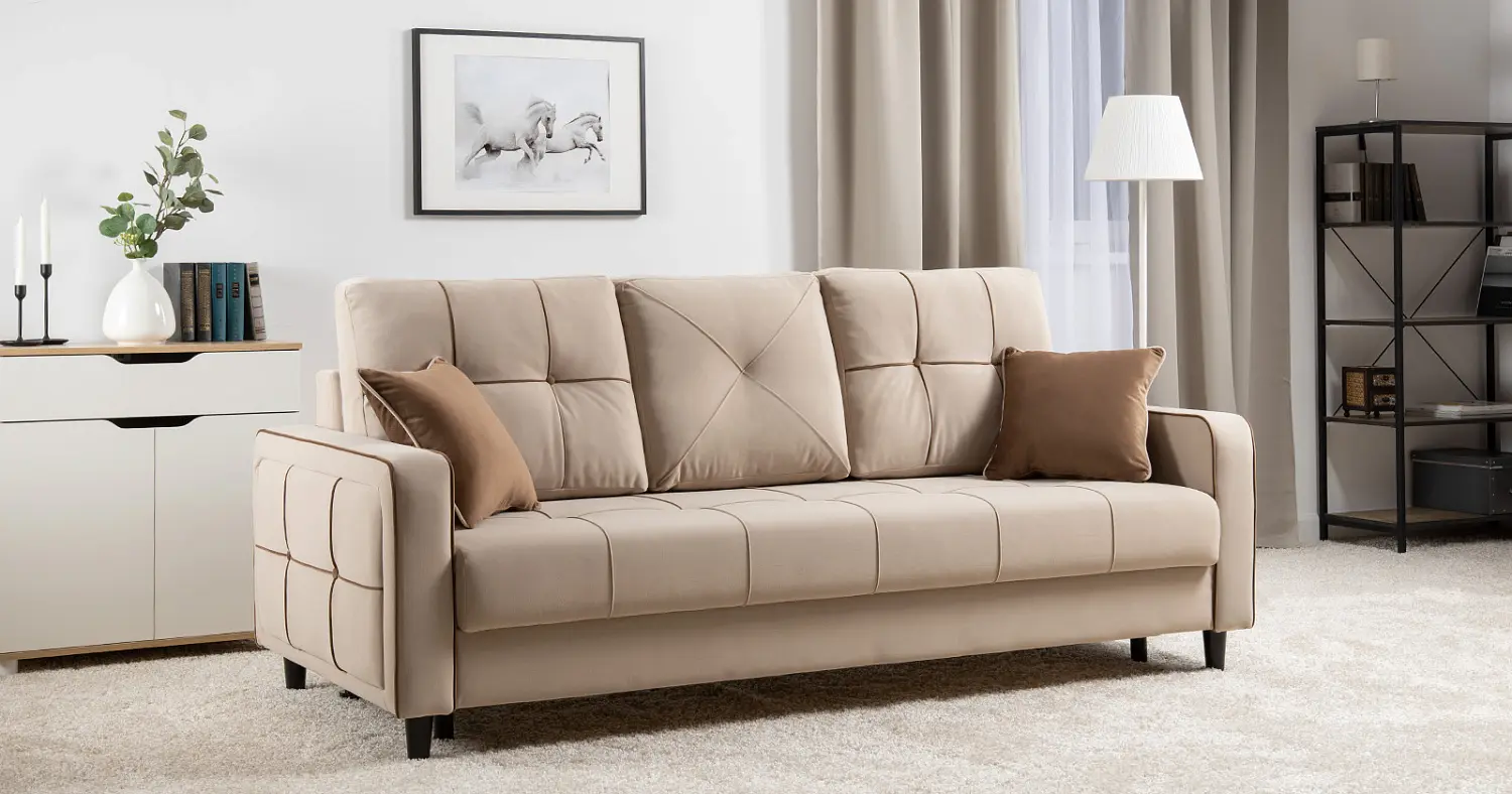 Диван прямой Черри еврокнижка, велюр (NG)