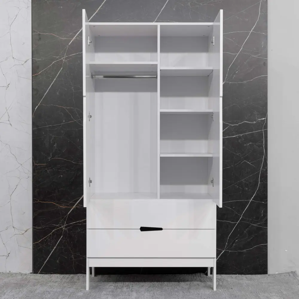 Шкаф распашной Fiora белый (ANT) 