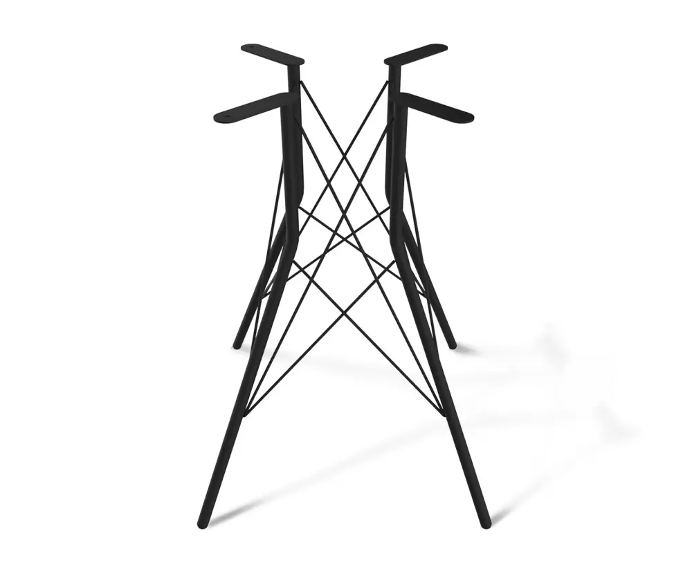 Стол обеденный круглый SHT-TU2-1 d-80 МДФ дуб тортуга/черный металл (SHF) - интернет магазин Масса Мебель