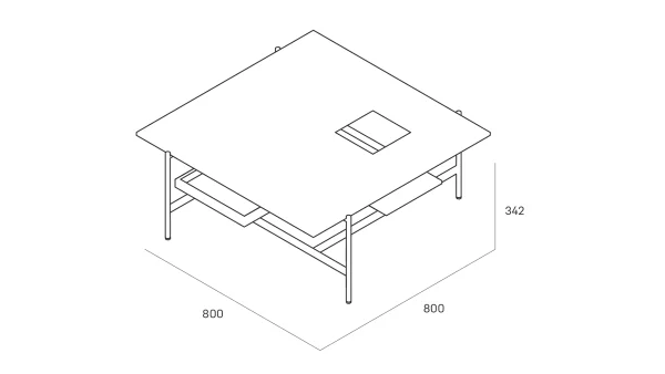 Karat S Журнальный столик (Серый)