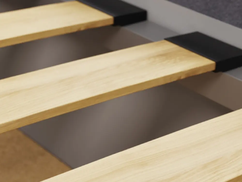 Кровать мягкая двуспальная Саманта 140х200 (MSS) (Серый)