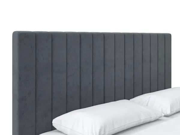 Кровать мягкая двуспальная Саманта 180х200 (MSS) (Серый)