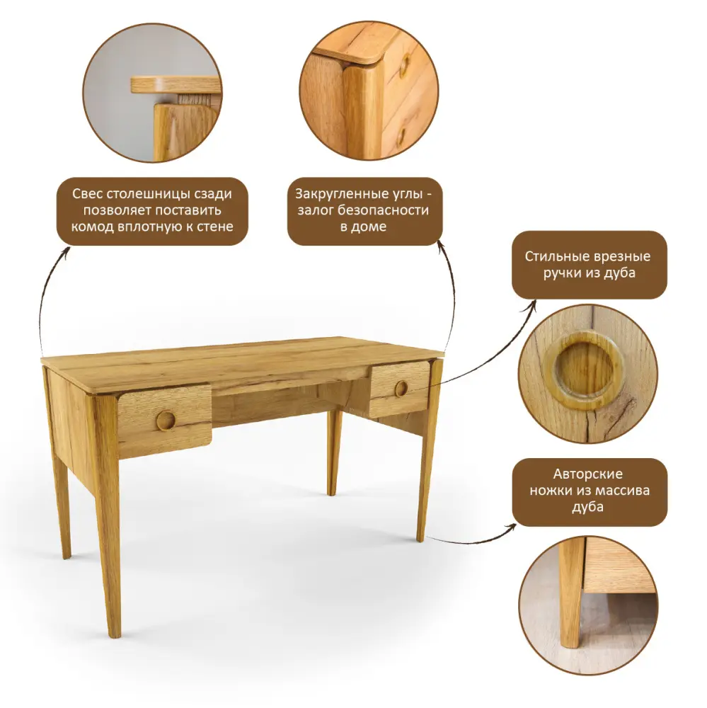 Стол письменный с ящиками Тэль (POP) | Интернет магазин Масса Мебель