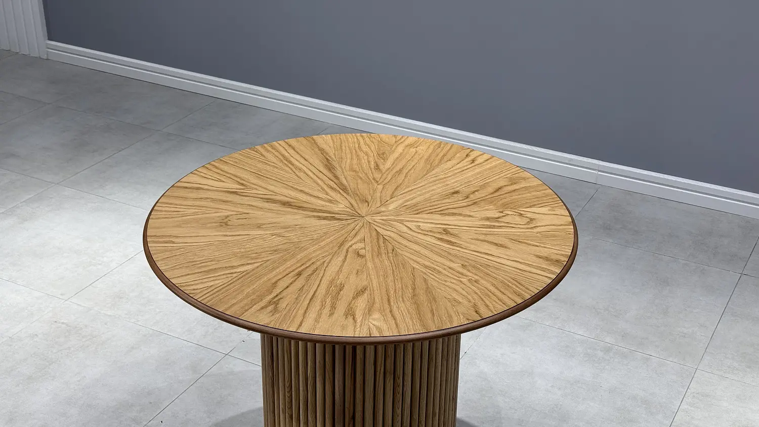 Стол обеденный круглый Рига Д-2 МДФ-дуб, MASSA