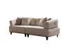 Диван прямой трехместный Dante 3 Seather (Турция) (Бежевый)