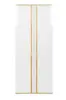 Шкаф двухстворчатый узкий Марта-2 (Дуб золотой/Белый глянец) ЛД - интернет магазин Масса Мебель