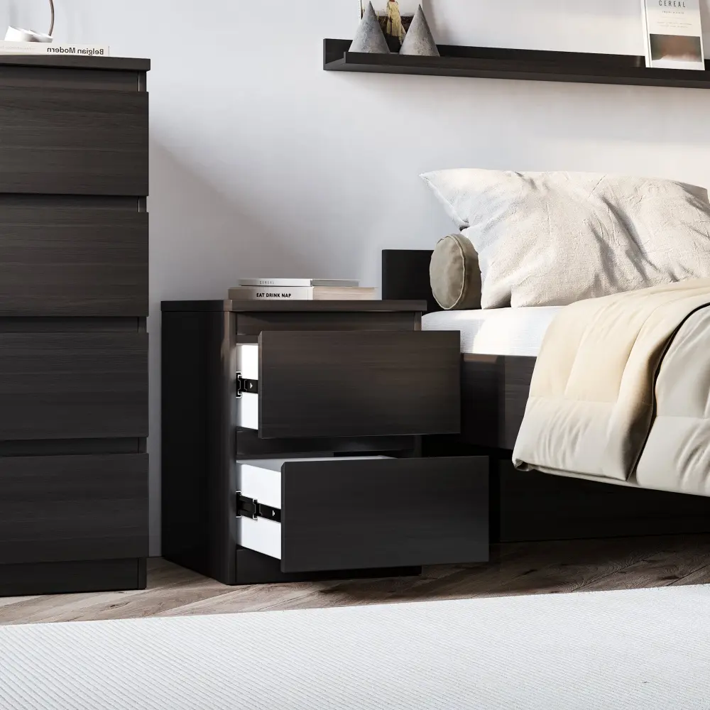 Тумба Мальта 2 ящика 40Х54 венге (GL) | Интернет магазин Масса Мебель