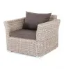 "Капучино" кресло из искусственного ротанга, цвет бежевый (sis) | Интернет магазин Масса Мебель