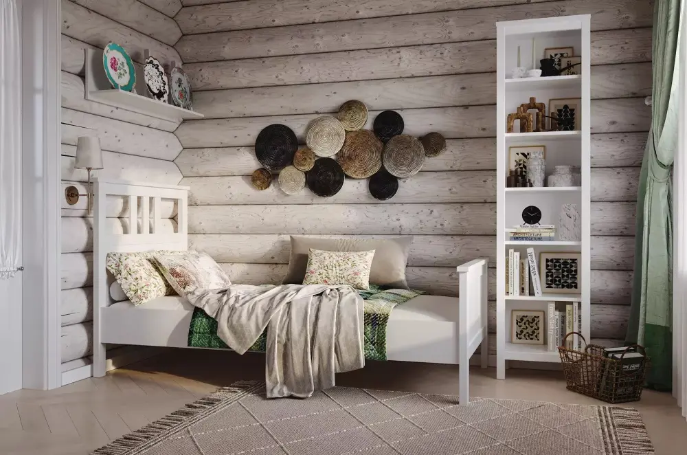 Кровать односпальная Кантри 90х200 белая (GL) снято | Интернет магазин Масса Мебель