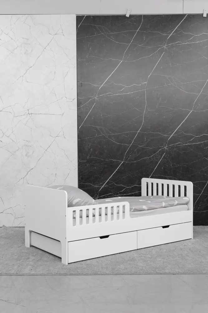 Кровать подростковая Fiora без ящиков, белый (ANT)  | Интернет магазин Масса Мебель