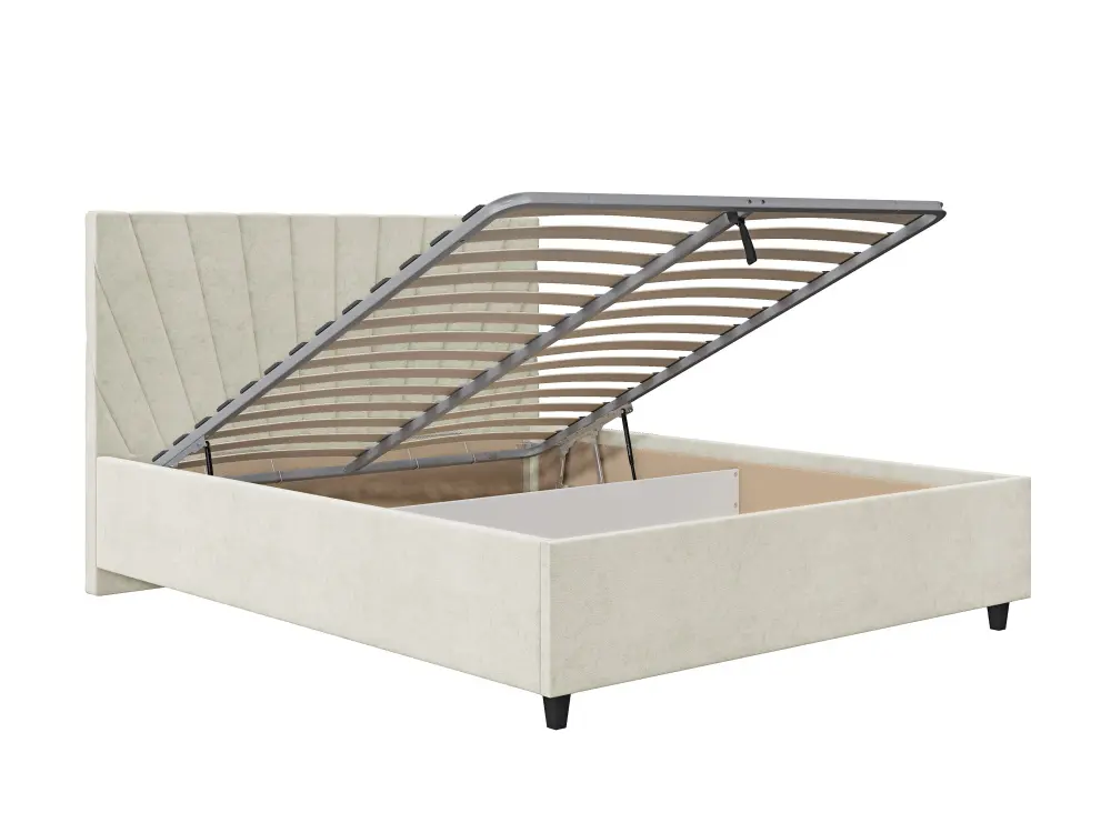 Кровать мягкая двуспальная Роксана 180х200 (MSS) (Бежевый)