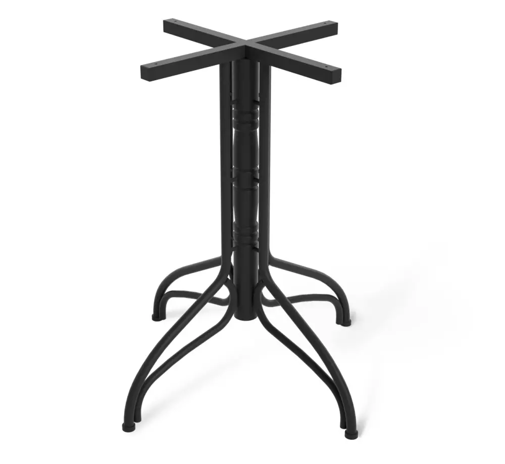 Стол обеденный круглый SHT-TU25/80 МДФ черный муар / палисандр (SHF) - интернет магазин Масса Мебель