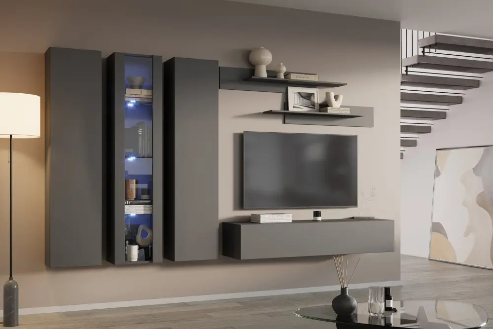 Полка Point комплект 2 штуки  Серый Графит (NK) | Интернет магазин Масса Мебель