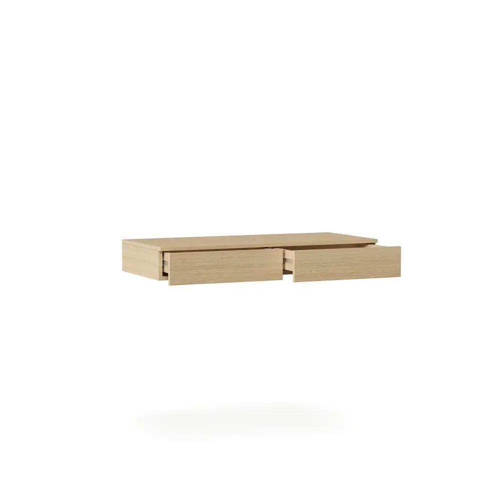 NEO Навесной стол с двумя ящиками 1000х136х450 Эггер Дуб Виченца H3157 ST12 | Интернет магазин Масса Мебель