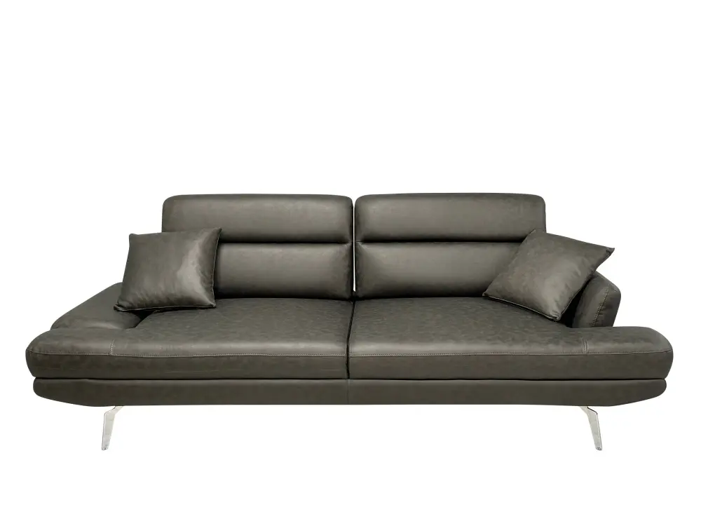 Диван прямой Fly 3 Seather (Турция) (Черный)