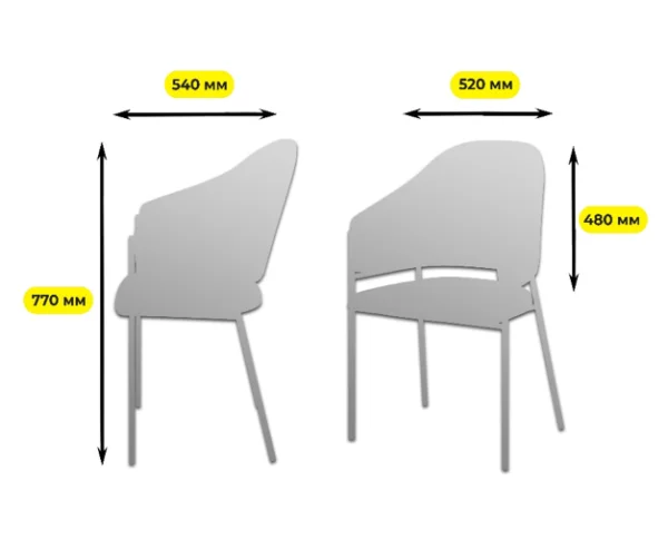 Стул мягкий Элеганс | Интернет магазин Масса Мебель