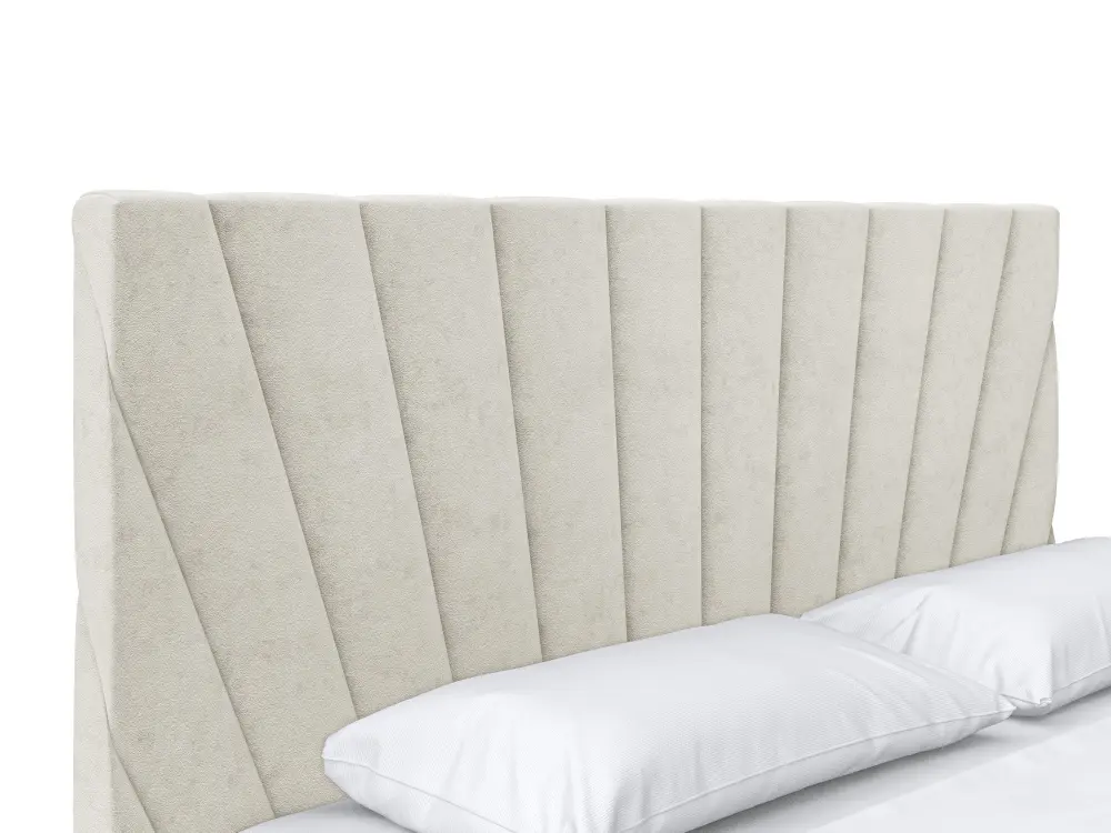 Кровать мягкая двуспальная Роксана 180х200 (MSS) (Бежевый)