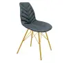 Стул мягкий SHT-ST29-С4/S37 графит / золото (SHF) снято