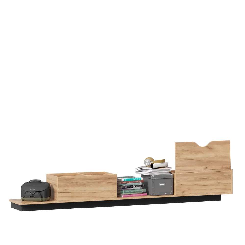 Тумба приставная Урбан (Дуб золотой/Чёрный) ЛД | Интернет магазин Масса Мебель