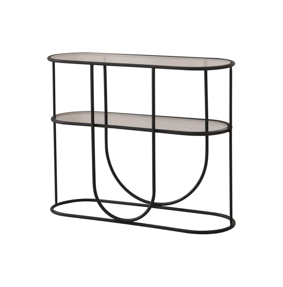 Консоль LEXI из металла с полками из зеркального стекла (Турция)  | Интернет магазин Масса Мебель