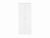 Шкаф двухстворчатый в прихожую Сириус 2 двери и 1 ящик белый (GL) - интернет магазин Масса Мебель