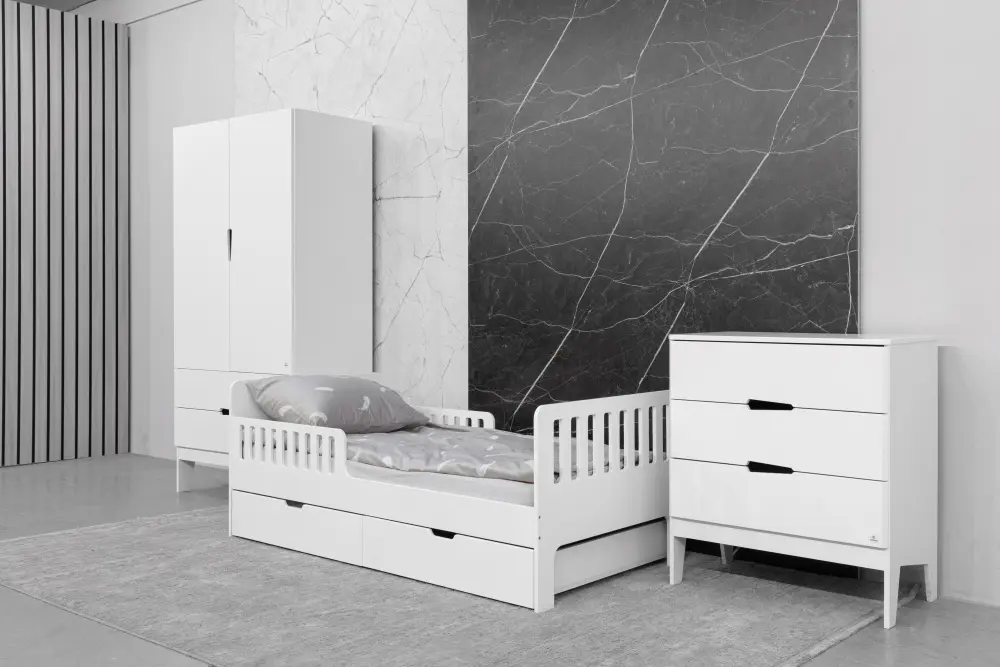 Кровать подростковая Fiora без ящиков, белый (ANT)  | Интернет магазин Масса Мебель