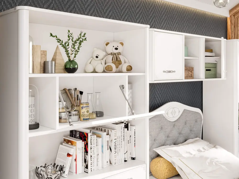 Мебель для детской Элис композиция №3 (Белый) ЛД - интернет магазин Масса Мебель