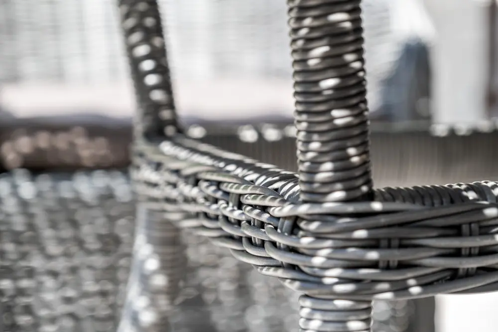 "Айриш" стол плетеный из искусственного ротанга, цвет графит (sis) - интернет магазин Масса Мебель