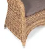 "Равенна" плетеное кресло из искусственного ротанга (гиацинт), цвет соломенный (sis) | Интернет магазин Масса Мебель