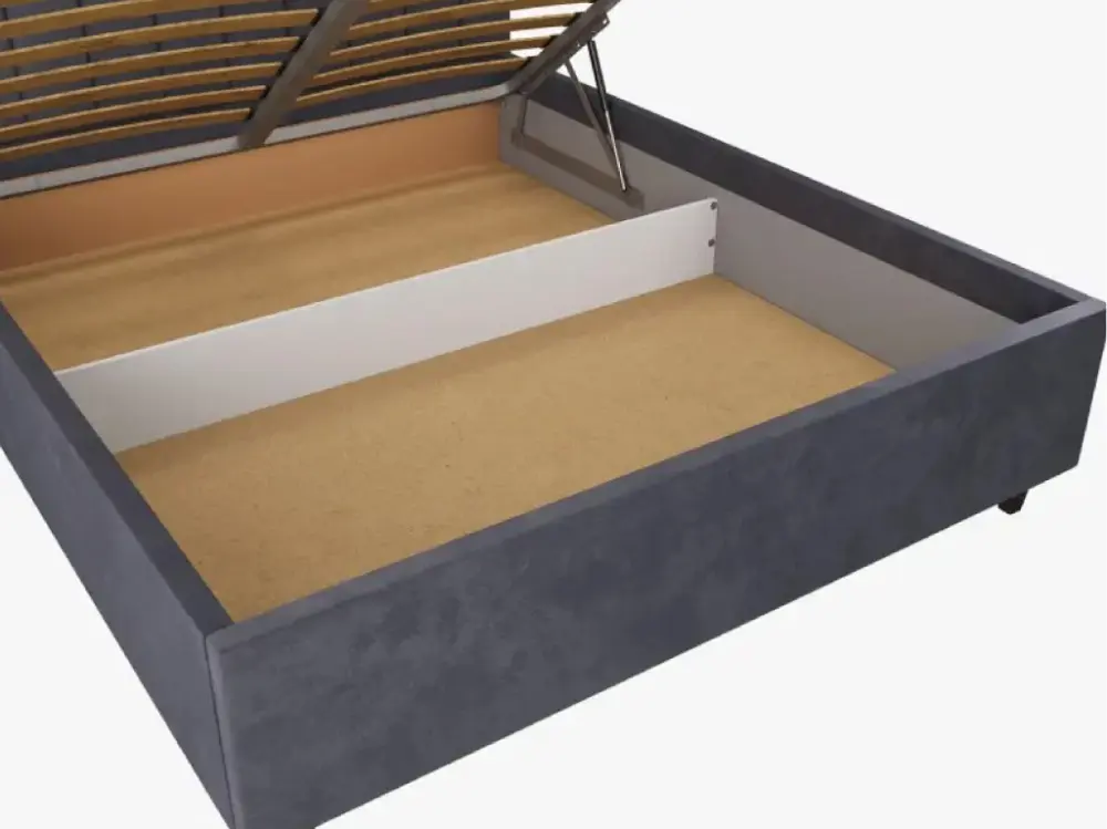 Кровать мягкая двуспальная Саманта 140х200 (MSS) (Серый)