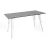"Руссо" обеденный стол из HPL 150х80см, цвет светло-серый (sis) | Интернет магазин Масса Мебель