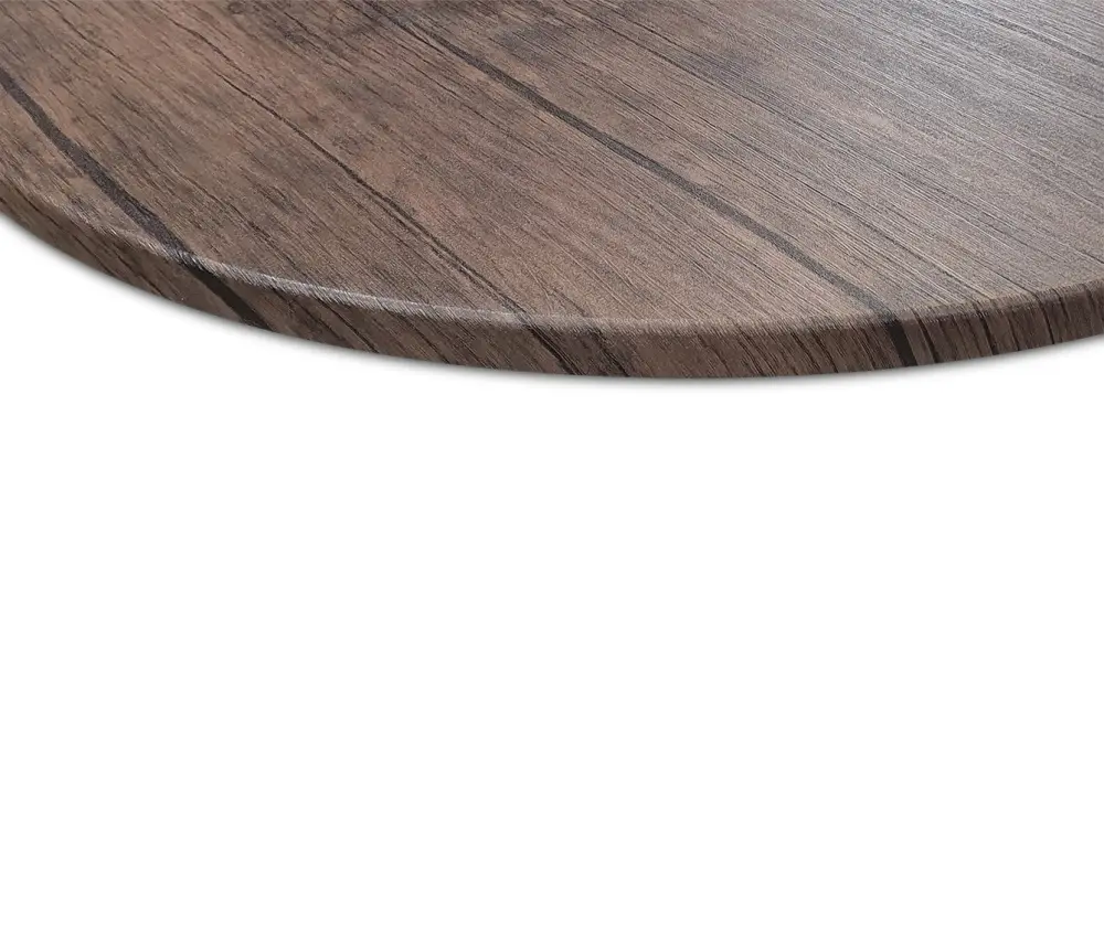 Стол обеденный круглый SHT-TU14 d-80 МДФ палисандр/черный металл/золото (SHF) | Интернет магазин Масса Мебель