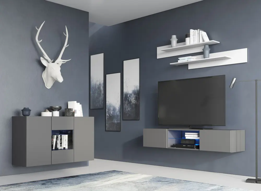 Комод Point Т-1.2 Серый Графит (NK) | Интернет магазин Масса Мебель