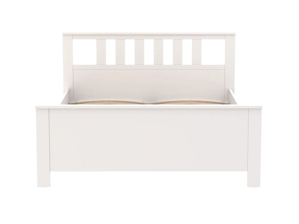 Кровать двуспальная Сага 140х200 белая (GL) - интернет магазин Масса Мебель