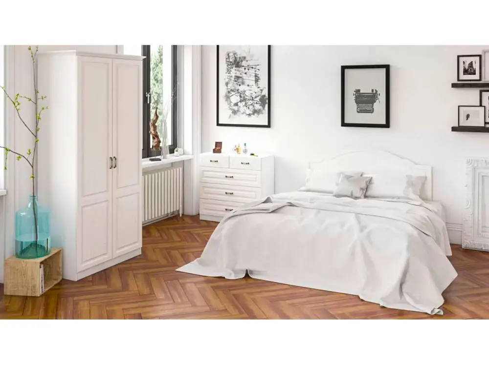 Шкаф для одежды Ливерпуль 13.134.01 белый ясень ваниль (Mob) | Интернет магазин Масса Мебель