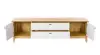 Тумба под ТВ 1800 Бари (Дуб Золотой/Белый) | Интернет магазин Масса Мебель