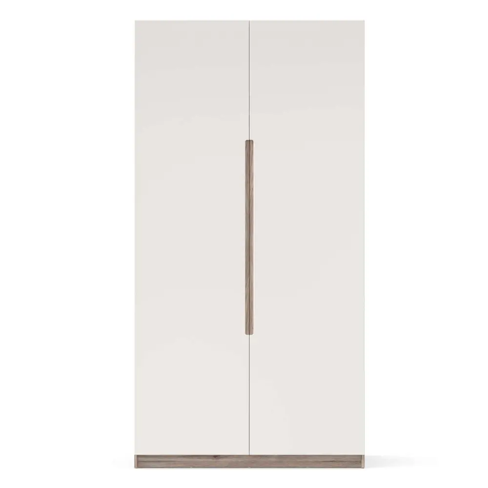 Шкаф двустворчатый Стефания ЛД 413.020.000 Дуб Маувелла PR, Белый (ЛД) | Интернет магазин Масса Мебель