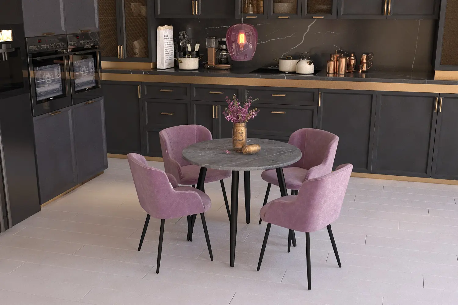 Стул SHT-ST39 (пыльная роза) SHF