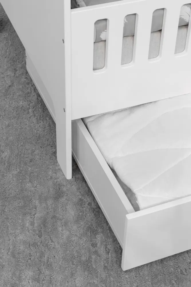 Кровать подростковая Fiora без ящиков, белый (ANT)  | Интернет магазин Масса Мебель