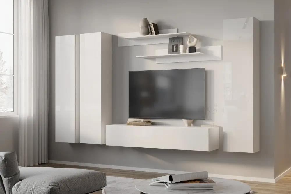 Шкаф навесной Point Т-40 Белый глянец (NK) - интернет магазин Масса Мебель