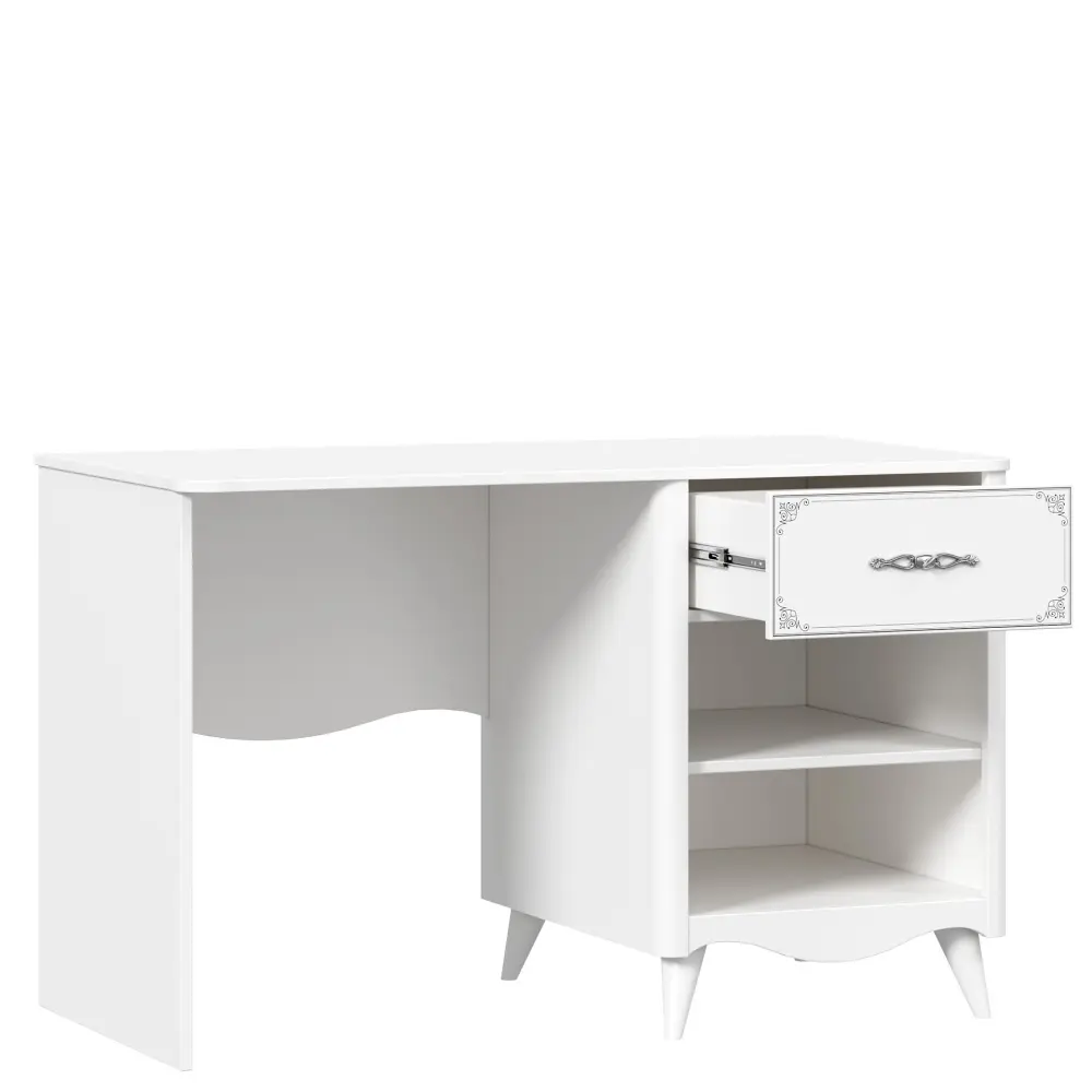 Стол письменный Элис тумба справа/слева (Белый) ЛД | Интернет магазин Масса Мебель