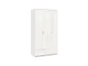 Шкаф трехстворчатый Сириус высота 220 см 3 двери и 1 ящик белый (GL)