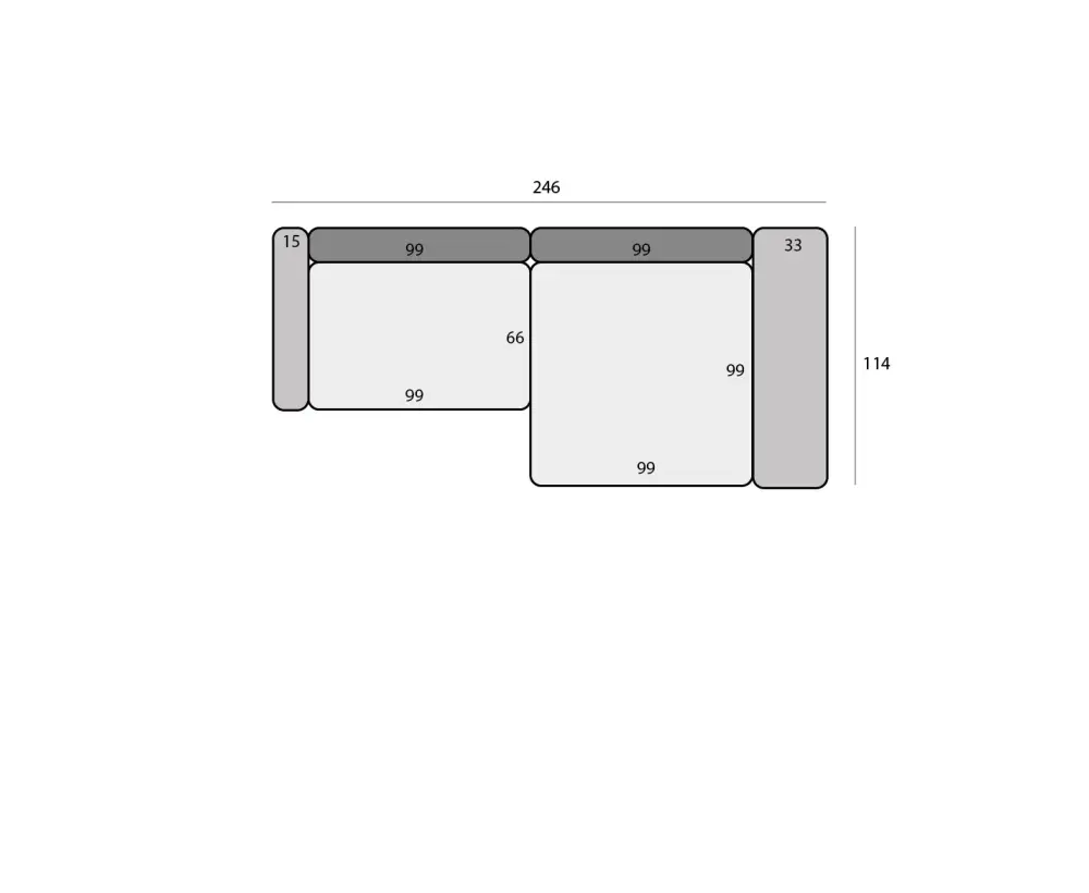 Диван модульный Модена-3 Туо 138 Clarins 695 (AL) (Зеленый)