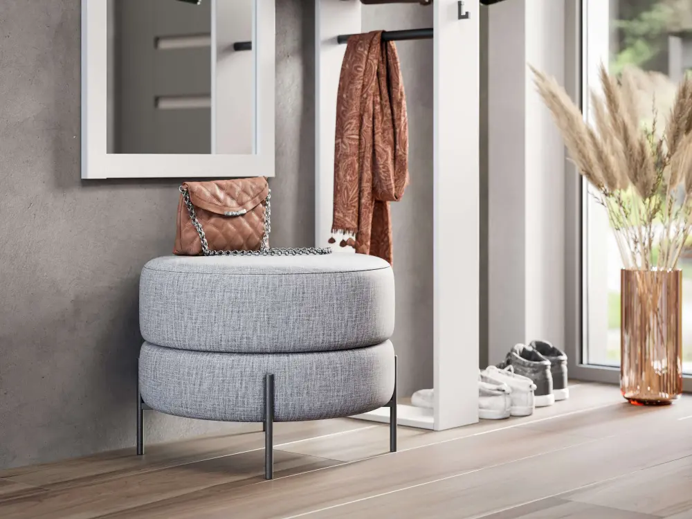 Модульная прихожая Бланко №3 (Белый) ЛД | Интернет магазин Масса Мебель