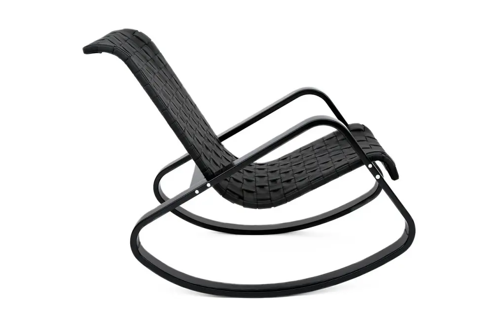 Кресло-качалка Дженни эко-кожа  (GT) Выставочный образец - интернет магазин Масса Мебель