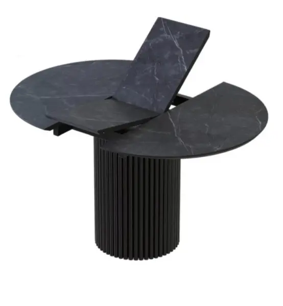 Стол обеденный раскладной Рафаэль (Черный матовый )