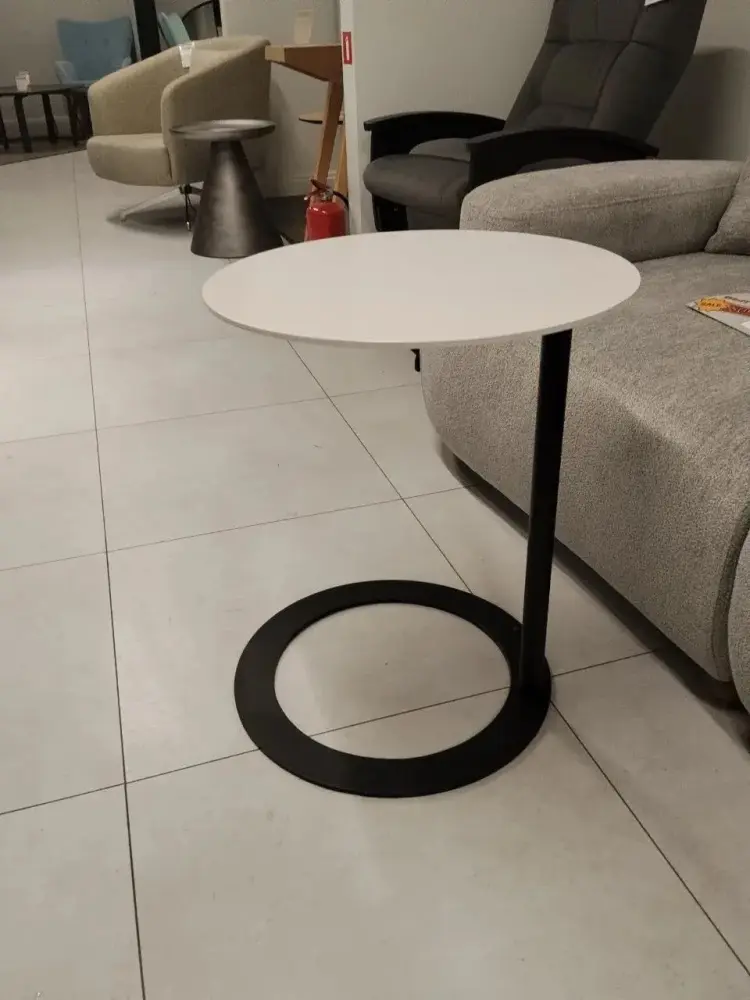 Стол приставной круглый Ница (GT) (Белый)