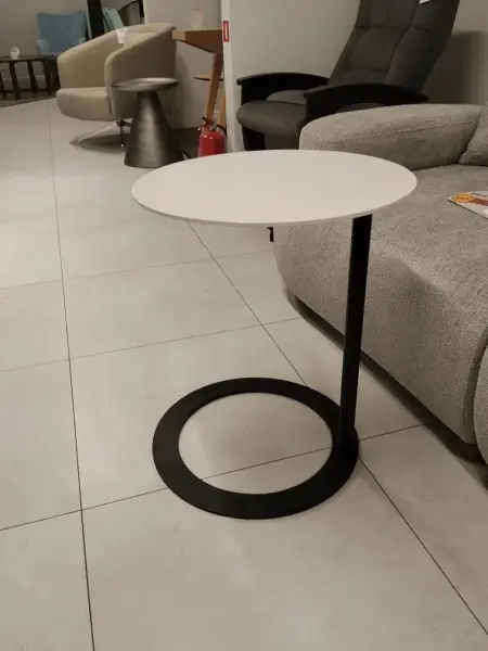 Стол приставной круглый Ница (GT) (Белый)